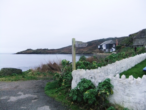 Coverack path sign