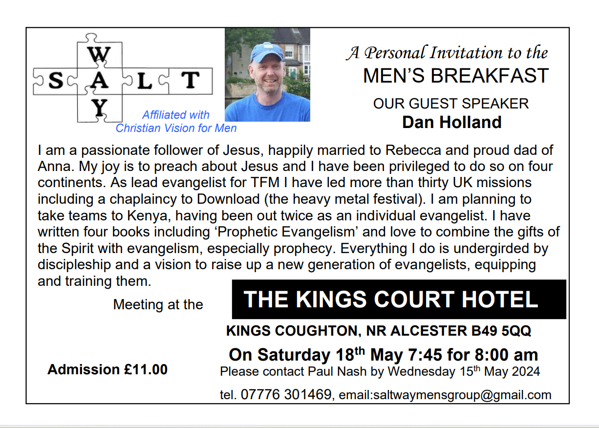 Mens breakfast invite